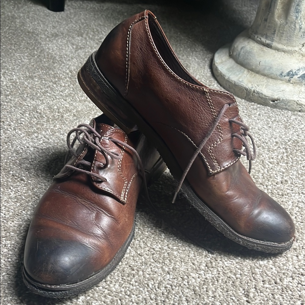 Classic Brown Leather Men's Shoes